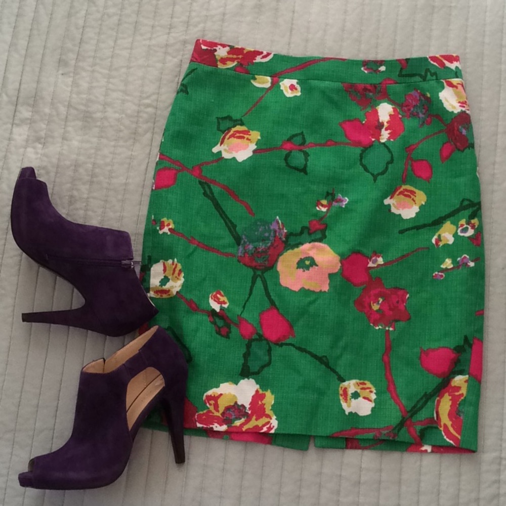J Crew Pencil skirt 2 textured stunning NEW career